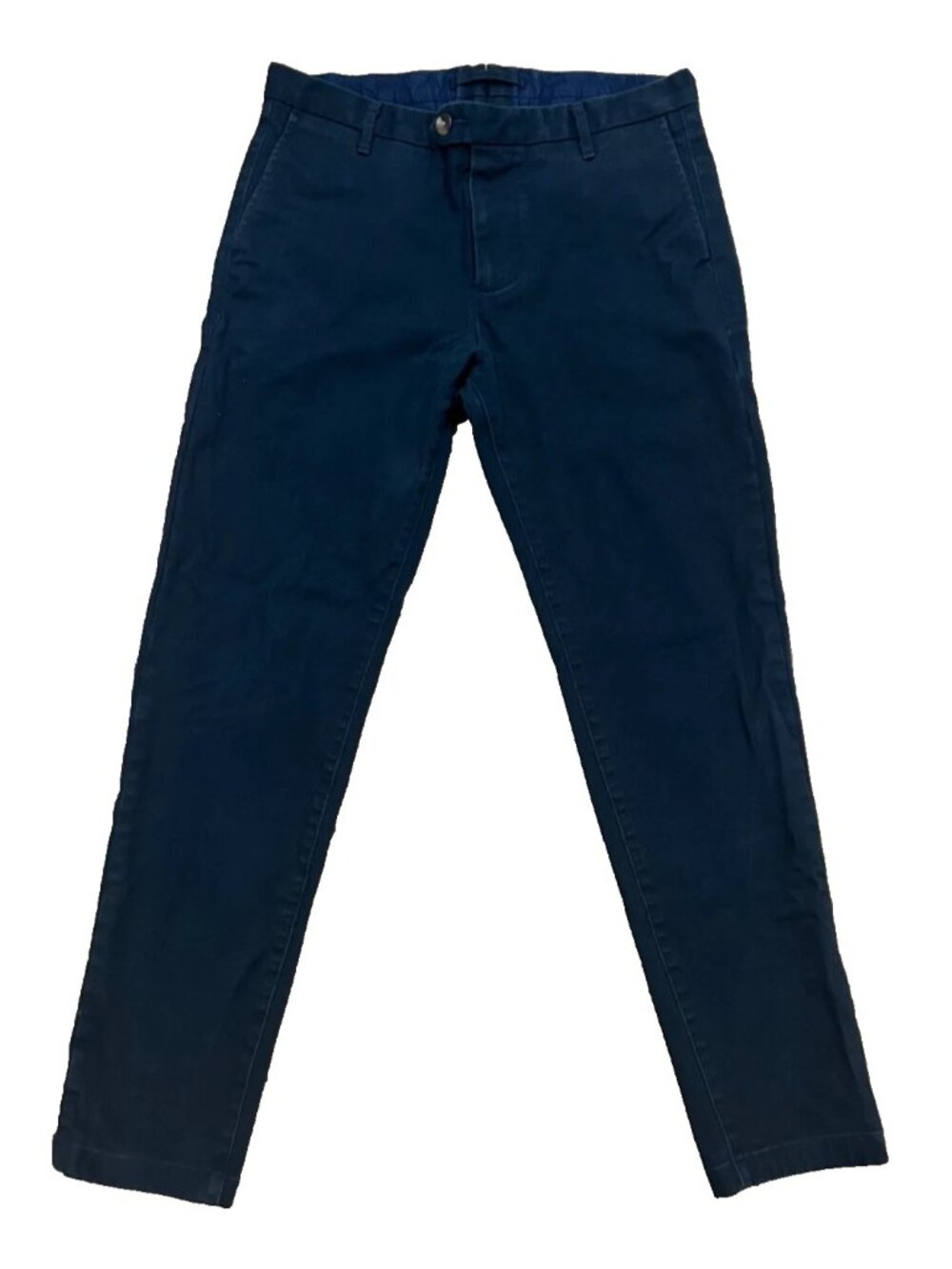 Proper Cloth Japanese Navy Heavyweight Stretch Chino Pants Men's Custom
